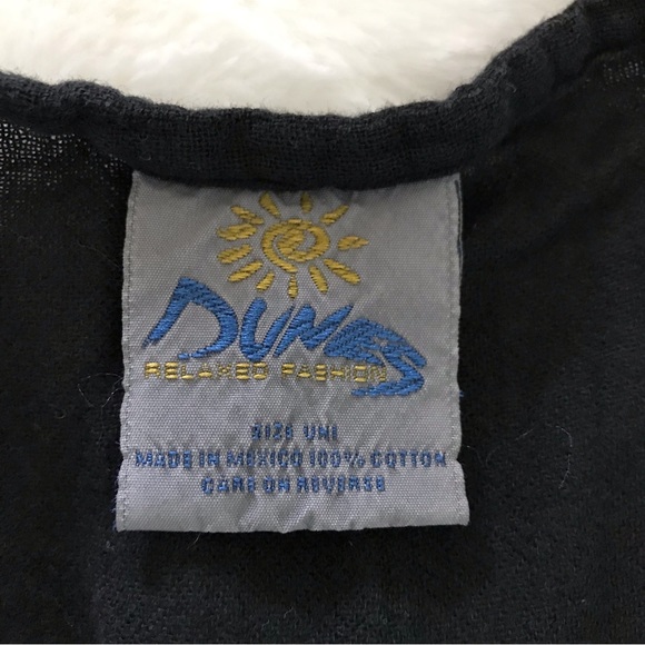 Dunes Relaxed Fashion Black Cotton Maxi Dress Beach Cover Up Resort - Picture 7 of 8